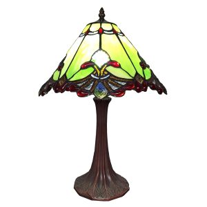 Stolní Tiffany lampa Janni - Ø 31*43 cm E27/max 1*40W Clayre & Eef  - -