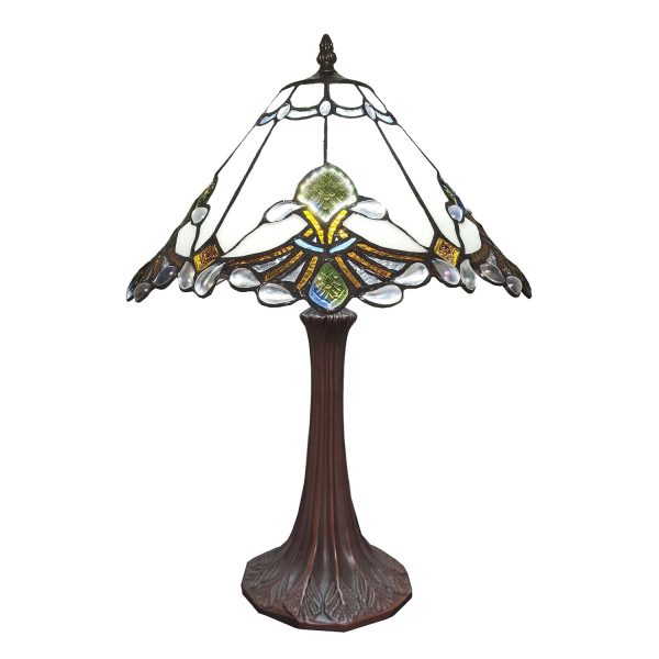 Stolní Tiffany lampa Janni II - Ø 31*43 cmE27/max 1*40W Clayre & Eef  - -