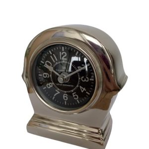 Stříbrné kovové stolní hodiny - 11 cm Colmore by Diga  - -
