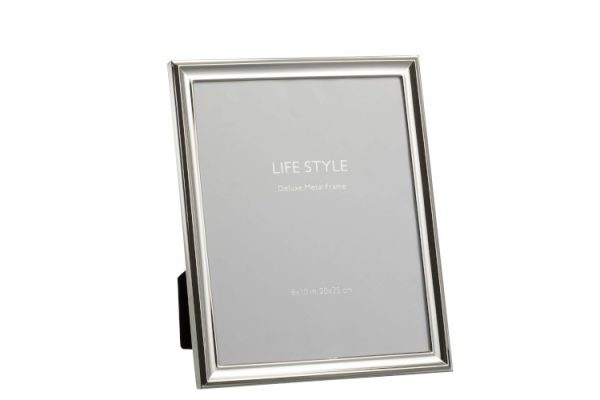 Stříbrný fotorámeček Lifestyle L - 23*1*28 cm J-Line by Jolipa  - -