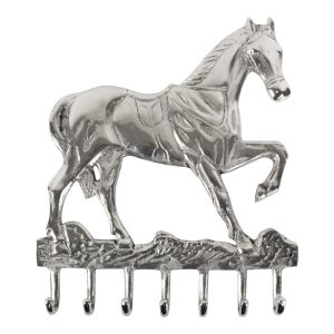 Stříbrný nástěnný věšák kůň Horse - 4*36*41