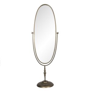Velké stojací vintage zrcadlo ve zlatém rámu Desiree - 48*33*150 cm Clayre & Eef  - -