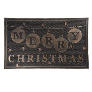Venkovní gumová rohožka Merry Christmas - 75*45*1 cm Clayre & Eef  - -