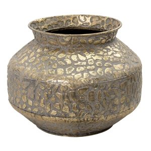 Zlatá antik dekorační váza Gemma - Ø 28*20 cm Clayre & Eef  - -