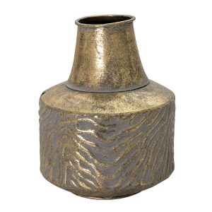 Zlatá antik dekorační váza Holly - Ø 15*21 cm Clayre & Eef  - -