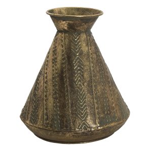 Zlatá antik dekorační váza Valentino - Ø 27*30 cm Clayre & Eef  - -