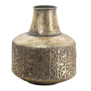 Zlatá antik dekorační váza Vanna - Ø 19*22 cm Clayre & Eef  - -