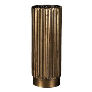 Zlatá dekorativní kovová váza Leah L - Ø 11*28 cm Clayre & Eef  - -