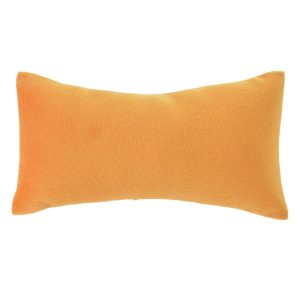 Žlutý chlupatý polštář Velvet na náramky - 13*7 cm Clayre & Eef  - -