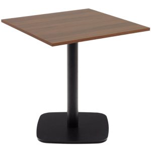 Ořechový bistro stolek Kave Home Dina 70 x 70 cm  - Výška74 cm- Šířka 70 cm