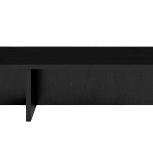 Černý dubový konferenční stolek MOJO MINIMAL II. 119 x 59 cm  - Výška40 cm- Šířka 119 cm