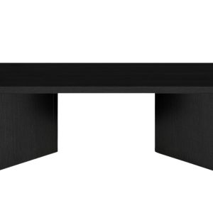 Černý dubový konferenční stolek MOJO MINIMAL 119 x 59 cm  - Výška40 cm- Šířka 119 cm