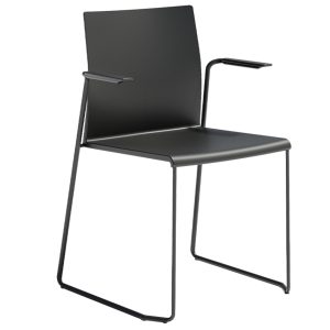 Gaber Černá plastová jídelní židle ARTESIA SS  - videohttps://www.youtube.com/watch?v=HDamU6zchSk- Výška 82 cm
