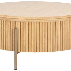 Dubový konferenční stolek Richmond Belfort 85 cm  - Výška39 cm- Průměr 85 cm