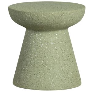 Hoorns Zelený keramický odkládací stolek Emilia 30 cm  - Výška30 cm- Průměr 30 cm