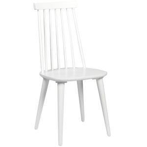 Bílá jídelní židle ROWICO LOTTA  - Výška93 cm- Šířka 43 cm