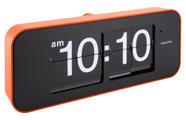 Present time Oranžové hodiny Bold  - Výška16