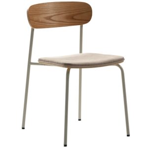 Béžová jídelní židle Marckeric Adriana  - Výška77 cm- Šířka 43