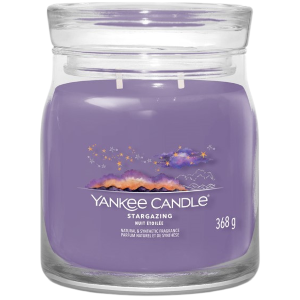 Střední vonná svíčka Yankee Candle Stargazing Singature  - Výška11