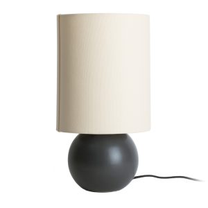 Present time Černá keramická stolní lampa Mater  - Výška27