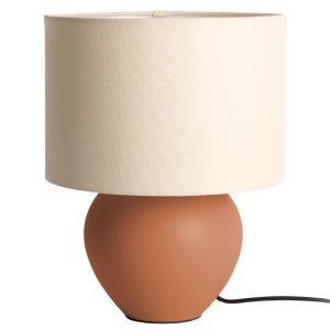 Present time Hnědá keramická stolní lampa Taper  - Výška32