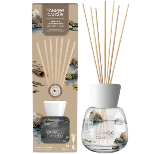 Difuzér Yankee Candle Amber & Sandalwood Signature 100 ml  - Objem100 ml- Doba provonění 10 týdnů