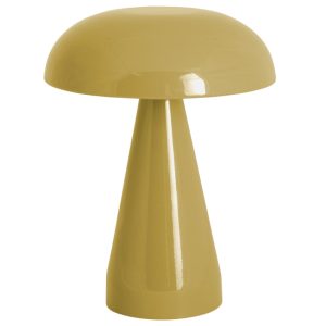 Present time Žlutá kovová stolní LED lampa Rory  - Výška20