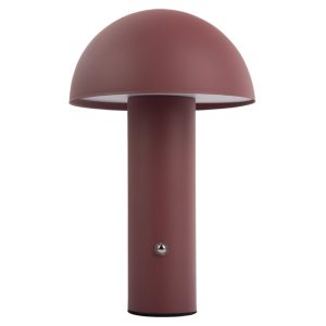 Present time Červená kovová stolní LED lampa Fungus  - Výška24