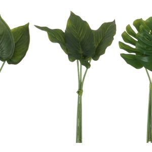 J-line Set tří umělých květin Philia 30 cm  - Výška30 cm- Hloubka 1 cm