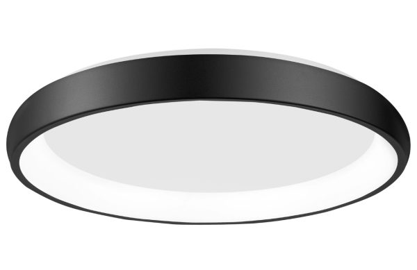 Černé kovové stropní LED světlo Nova Luce Albi 61 cm  - Výška8