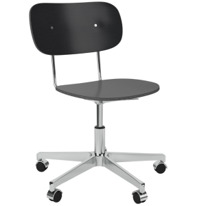Audo CPH Černo-stříbrná dubová kancelářská židle AUDO CO  - Výška78