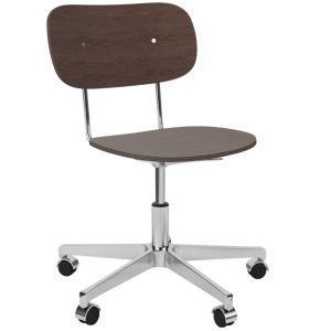 Audo CPH Hnědo-stříbrná dubová kancelářská židle AUDO CO  - Kov78