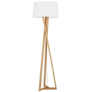 Bílá stojací lampa Nova Luce Salino 164 cm  - Výška164 cm- Průměr 50 cm