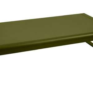 Zelený hliníkový zahradní konferenční stolek Fermob Bellevie 138 x 80 cm - odstín pesto  - Výška36 cm- Šířka 138 cm