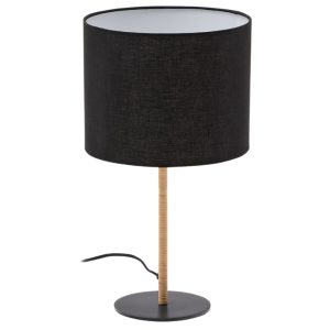Černá stolní lampa Kave Home Pina  - Výška45 cm- Průměr 30 cm