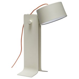 Béžová kovová stolní LED lampa Hübsch Crea  - Výška32 cm- Šířka 16 cm