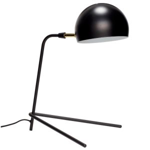 Černá kovová stolní lampa Hübsch Peace  - Výška44 cm- Délka napájecího kabelu 150 cm