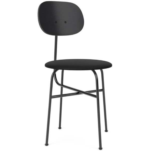 Audo CPH Černá koženková jídelní židle AUDO AFTEROOM  - Výška80 cm- Šířka 45
