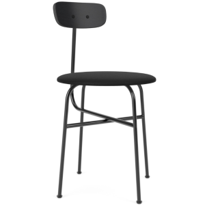 Audo CPH Černá koženková jídelní židle AUDO AFTEROOM IV.  - Výška75 cm- Šířka 45