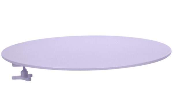 Fialový přídavný odkládací stolek Fermob Bellevie 36 cm  - Průměr36 cm- Deska Lakovaný hliník