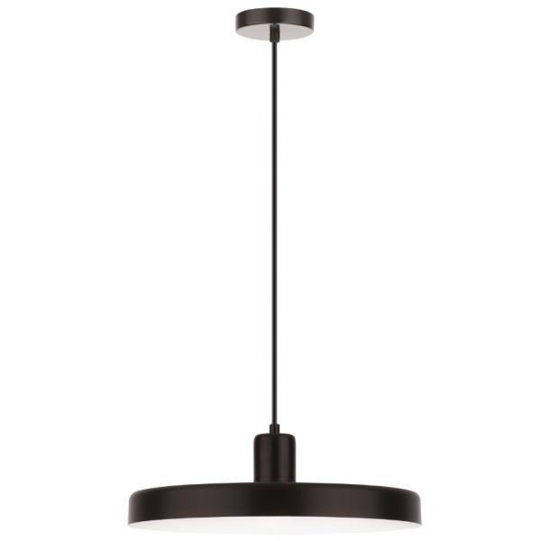 Černé kovové závěsné světlo Nova Luce Chioto 36 cm  - Výška120 cm- Průměr 36 cm
