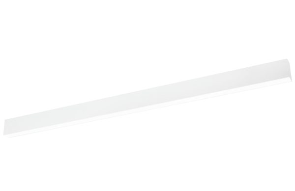 Bílé kovové závěsné LED světlo Nova Luce Linear 120 cm  - Výška7 cm- Šířka 120 cm