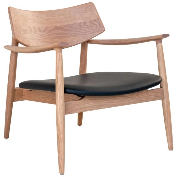 Nordic Living Dubové lounge křeslo Elysian  - Výška72 cm- Šířka 69 cm