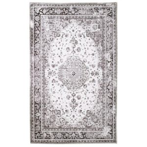Nordic Living Černobílý koberec Legaro 200 x 300 cm  - Výška1 cm- Šířka 200 cm
