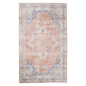 Nordic Living Oranžovo-modrý koberec Legaro 160 x 230 cm  - Výška1 cm- Šířka 160 cm
