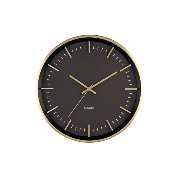 Karlsson 5911GD designové nástěnné hodiny 35 cm  - Barvazlatá-