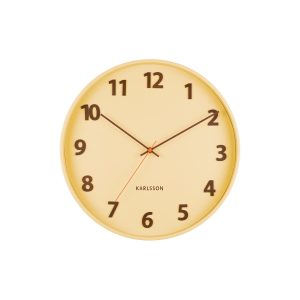 Karlsson 5920LY designové nástěnné hodiny 40 cm  - Barvažlutá-