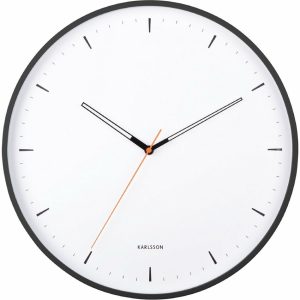 Karlsson 5940BK designové nástěnné hodin 40 cm  - Barvačerná-