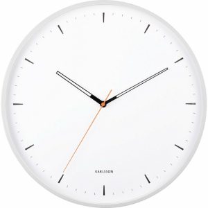 Karlsson 5940WH designové nástěnné hodiny 40 cm  - Barvabílá-
