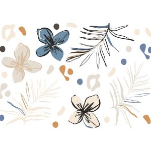 Samolepící dekorace Vector Graphics Florals